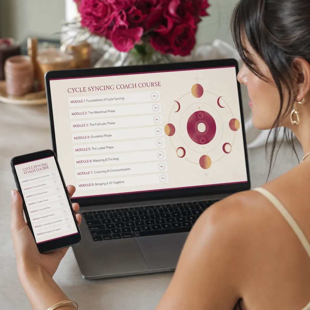 The complete course: 8 modules and 42 lessons in the Luna Flow platform